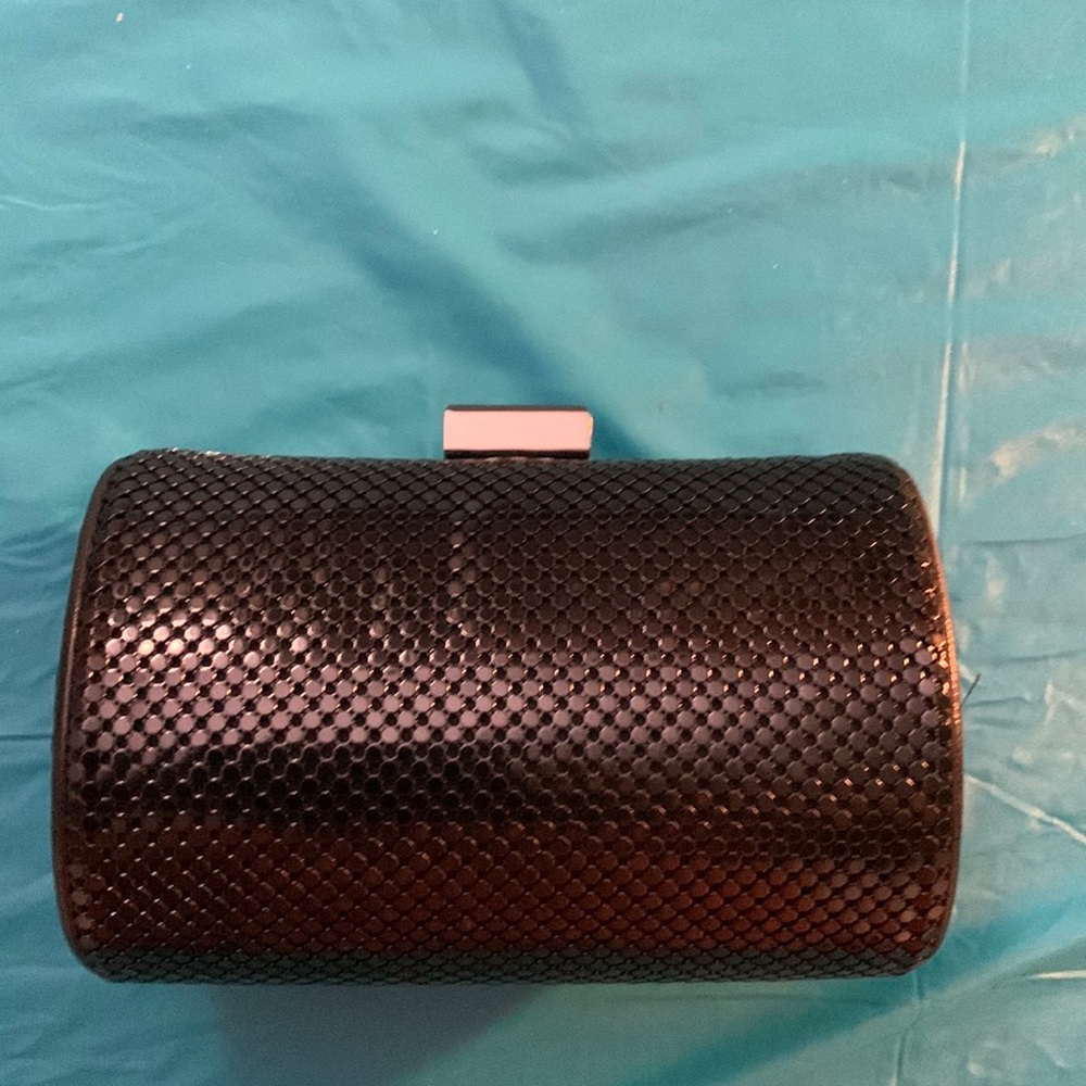 Almost New Whiting & Davis Black Mesh Evening Bag